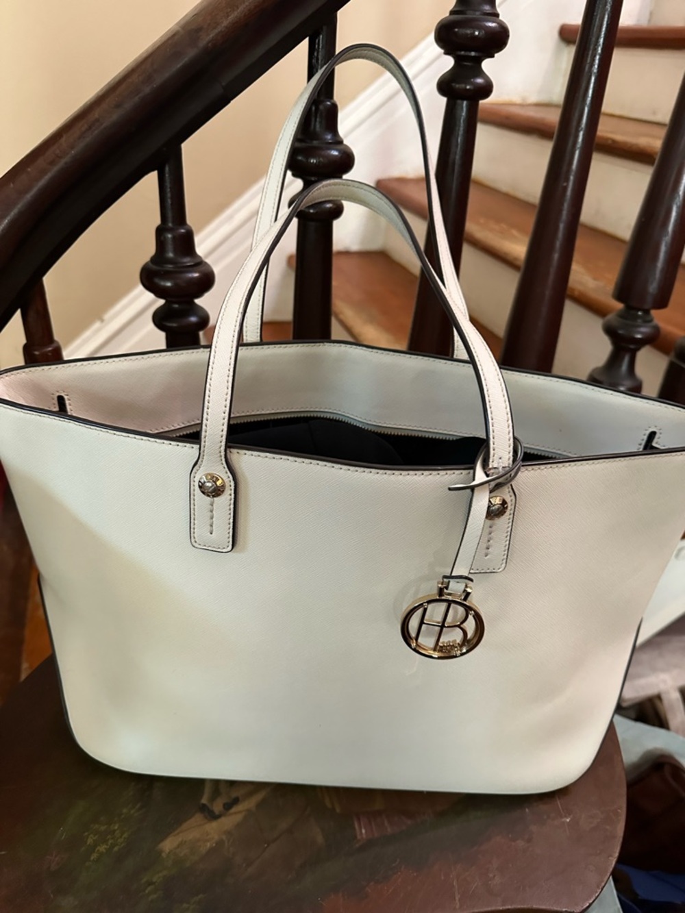 HENRI BENDEL Vintage Cream large tote bag
